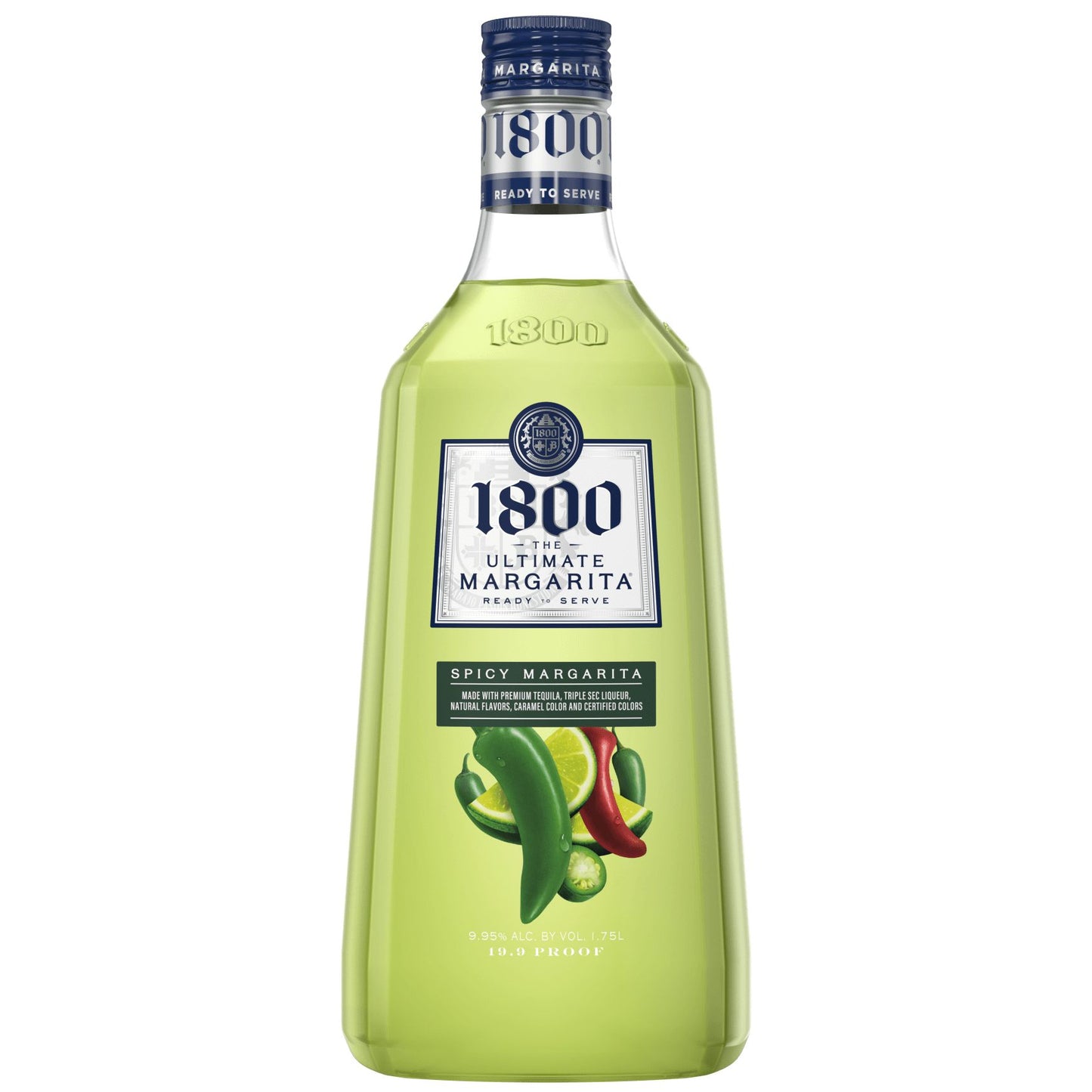 1800 ULTIMATE SPICY MARGARITA 1.75L MIAMI LIQUOR WINE STORE