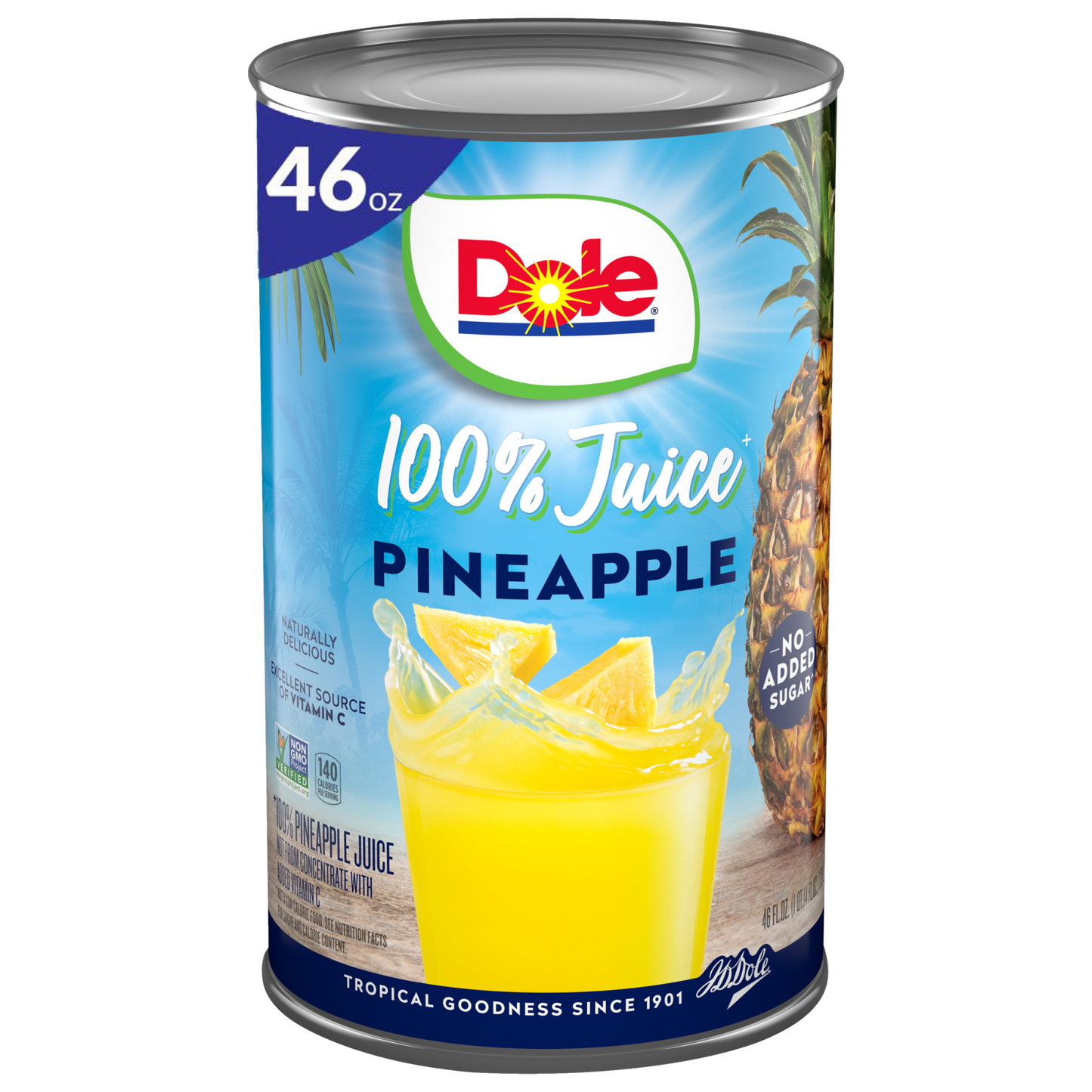 DOLE 100% PINEAPPLE JUICE 46 FL OZ