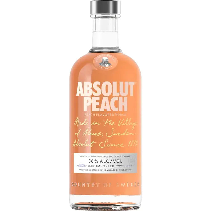 ABSOLUT PEACH 750ML MIAMI LIQUOR WINE STORE