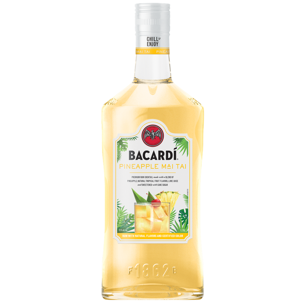 BACARDI CLASSIC COCKTAILS PINEAPPLE MAI TAI 1.75L MIAMI LIQUOR WINE STORE
