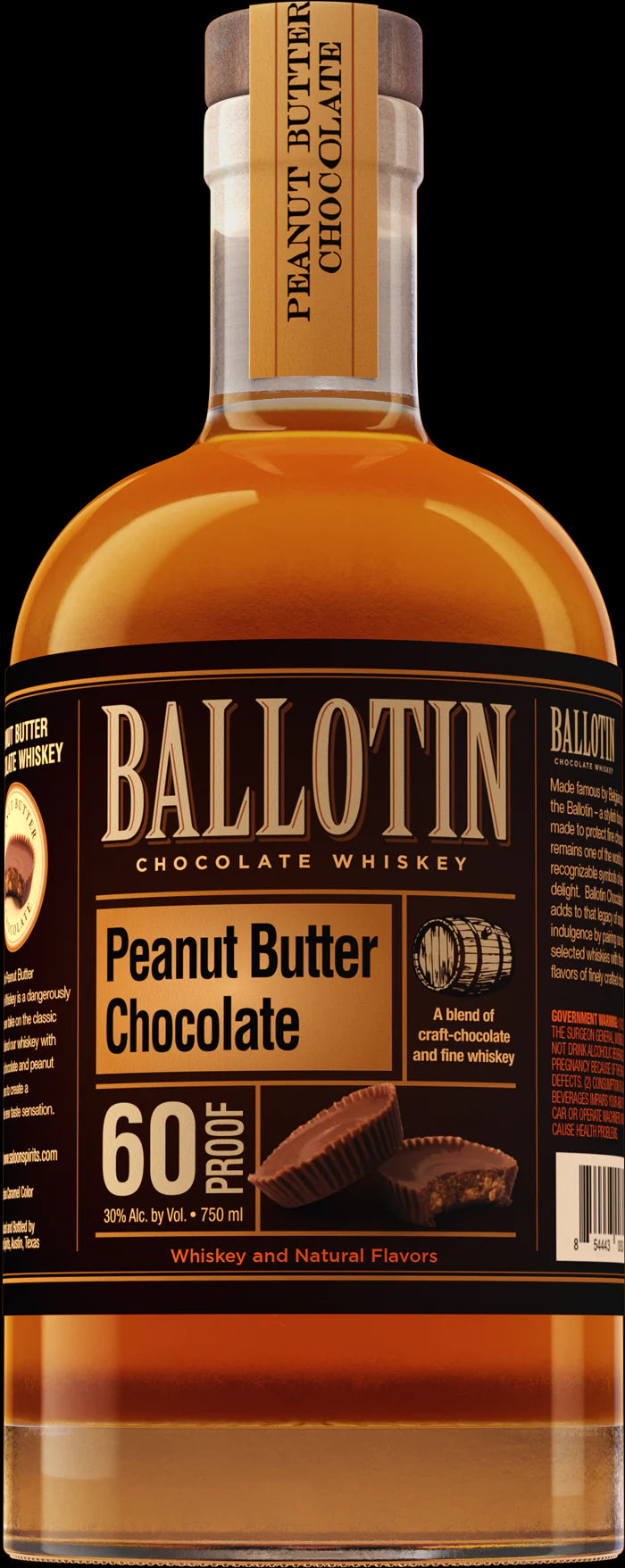 BALLOTIN CHOCOLATE PEANUT BUTTER 750ML MIAMI LIQUOR WINE STORE