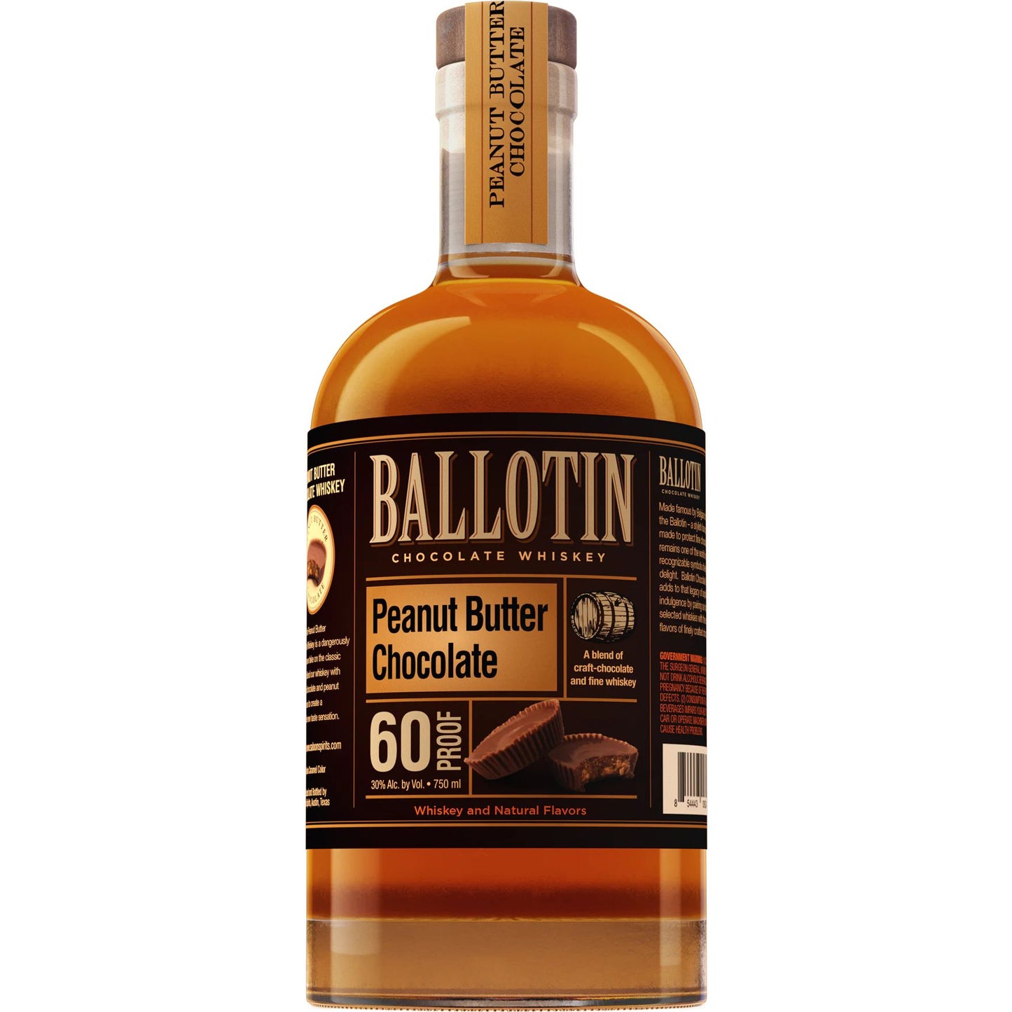 BALLOTIN CHOCOLATE PEANUT BUTTER 750ML MIAMI LIQUOR WINE STORE