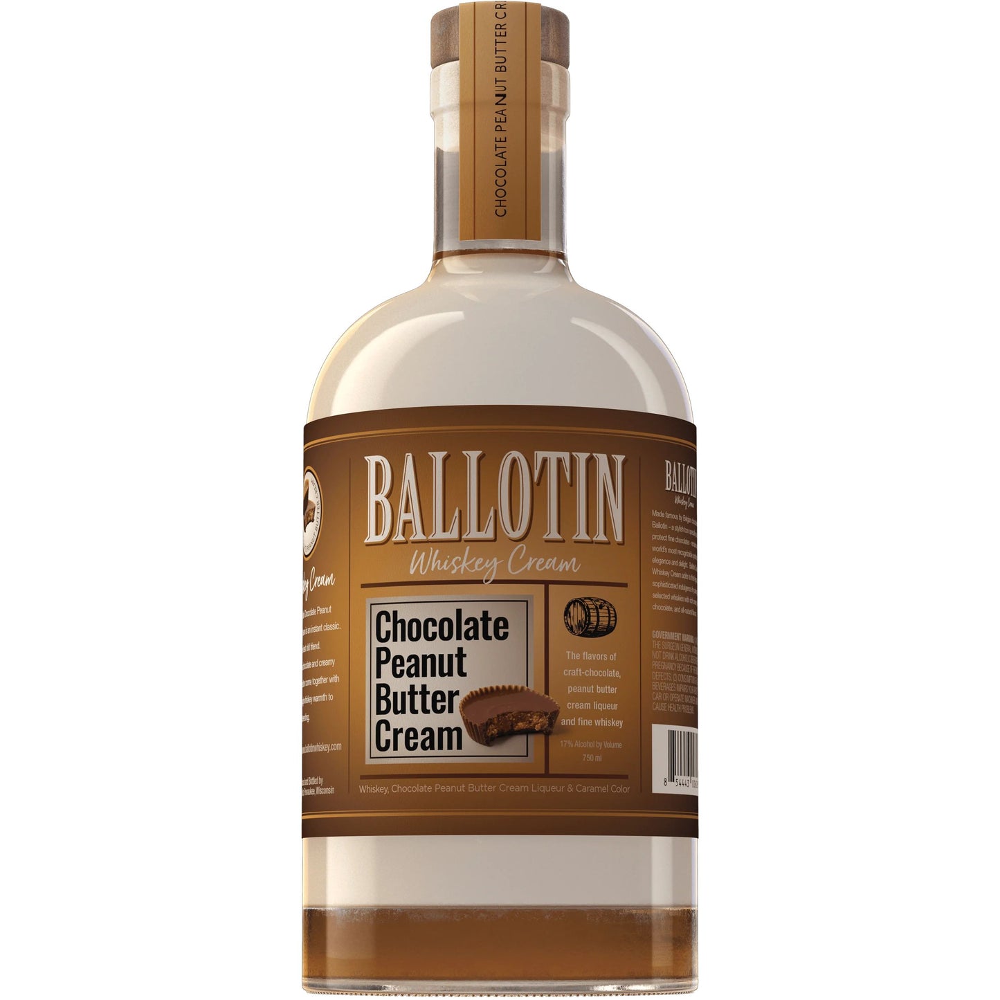 BALLOTIN CHOCOLATE PEANUT BUTTER CREAM 750ML MIAMI LIQUOR WINE STORE