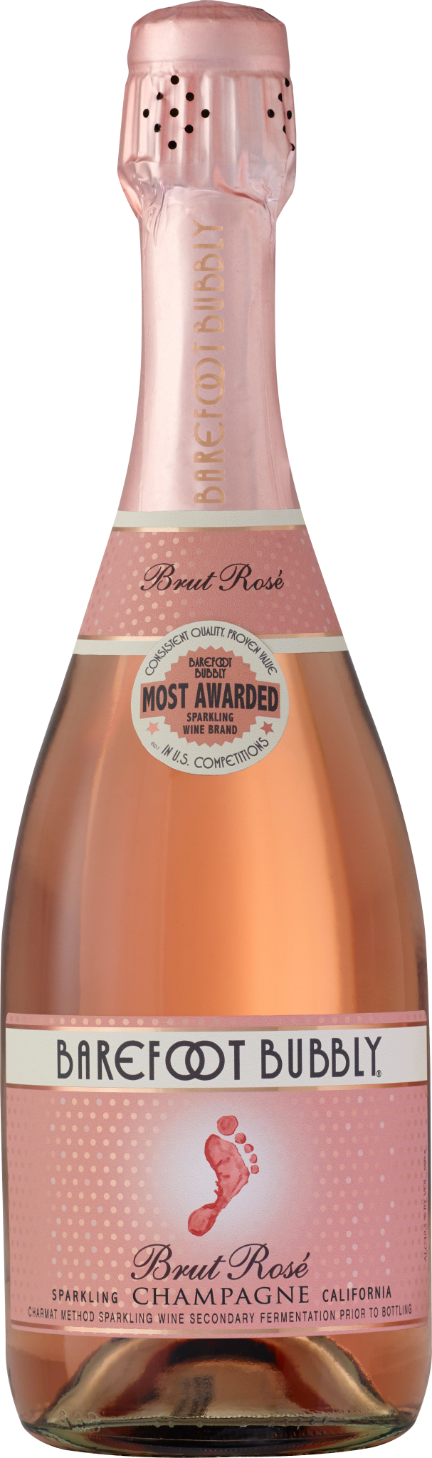 BAREFOOT BUBBLY BRUT ROSE 750ML MIAMI LIQUOR WINE STORE