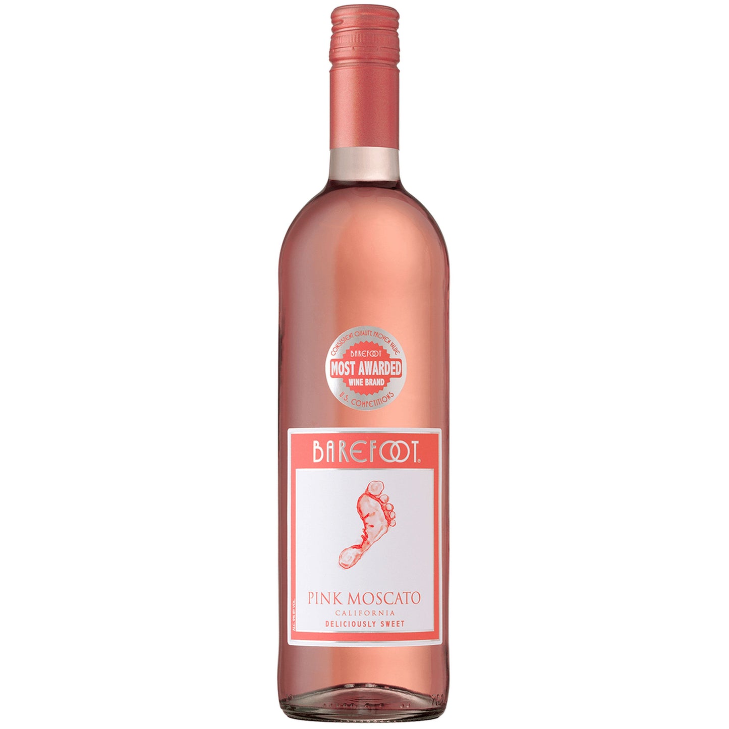 BAREFOOT PINK MOSCATO 750ML MIAMI LIQUOR WINE STORE