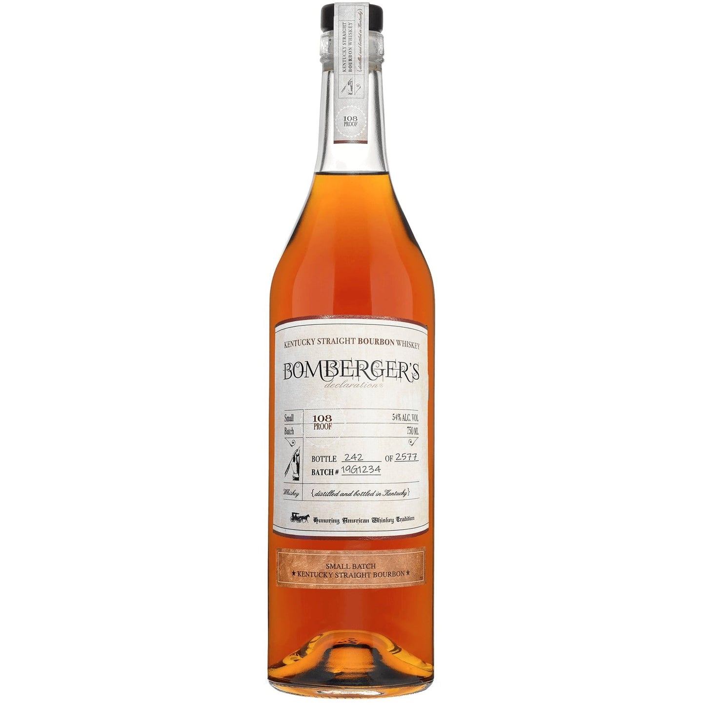 BOMBERGERS DECLARATION SMALL BATCH 750ML MIAMI LIQUOR WINE STORE