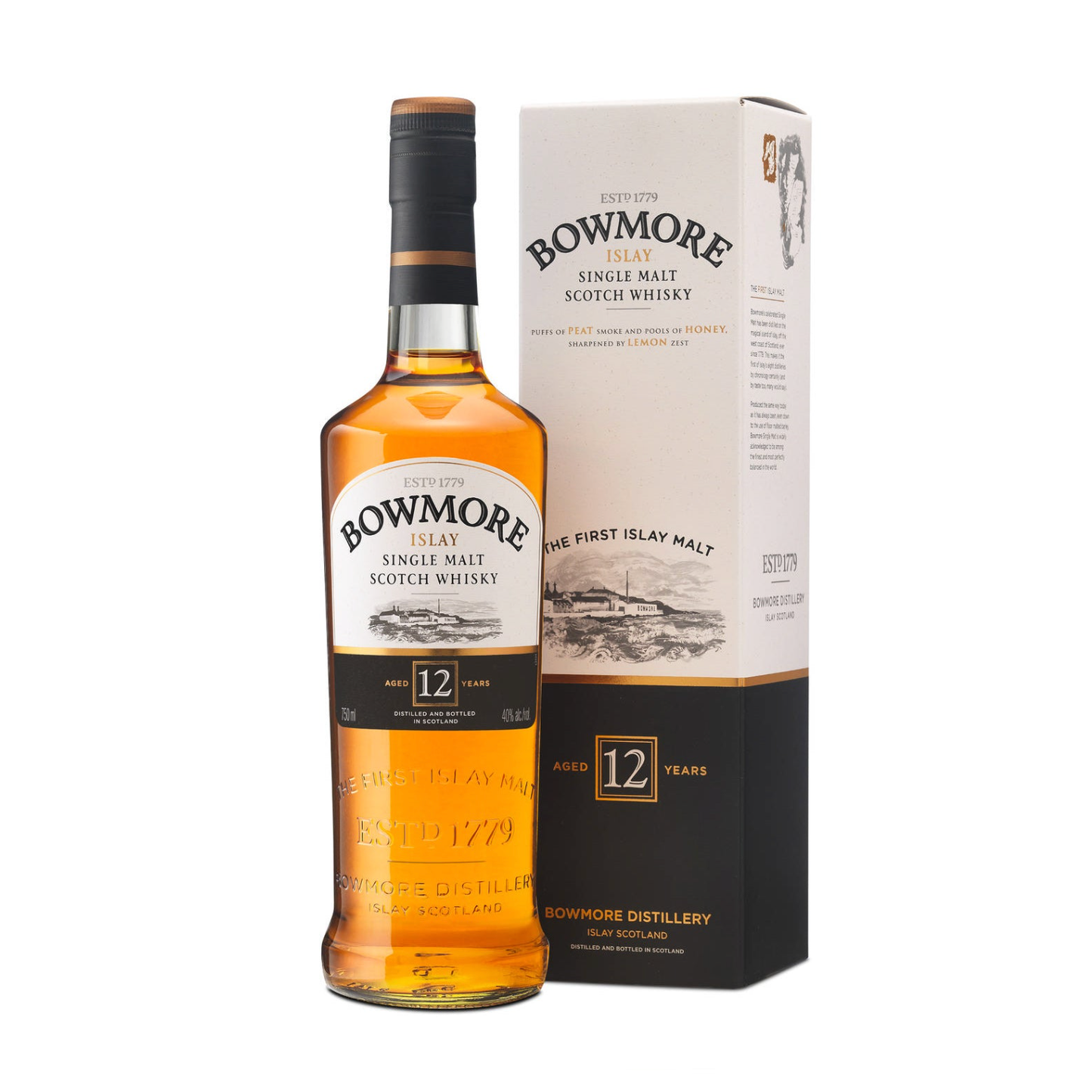 BOWMORE 12 YEARS 750ML MIAMI LIQUOR WINE STORE