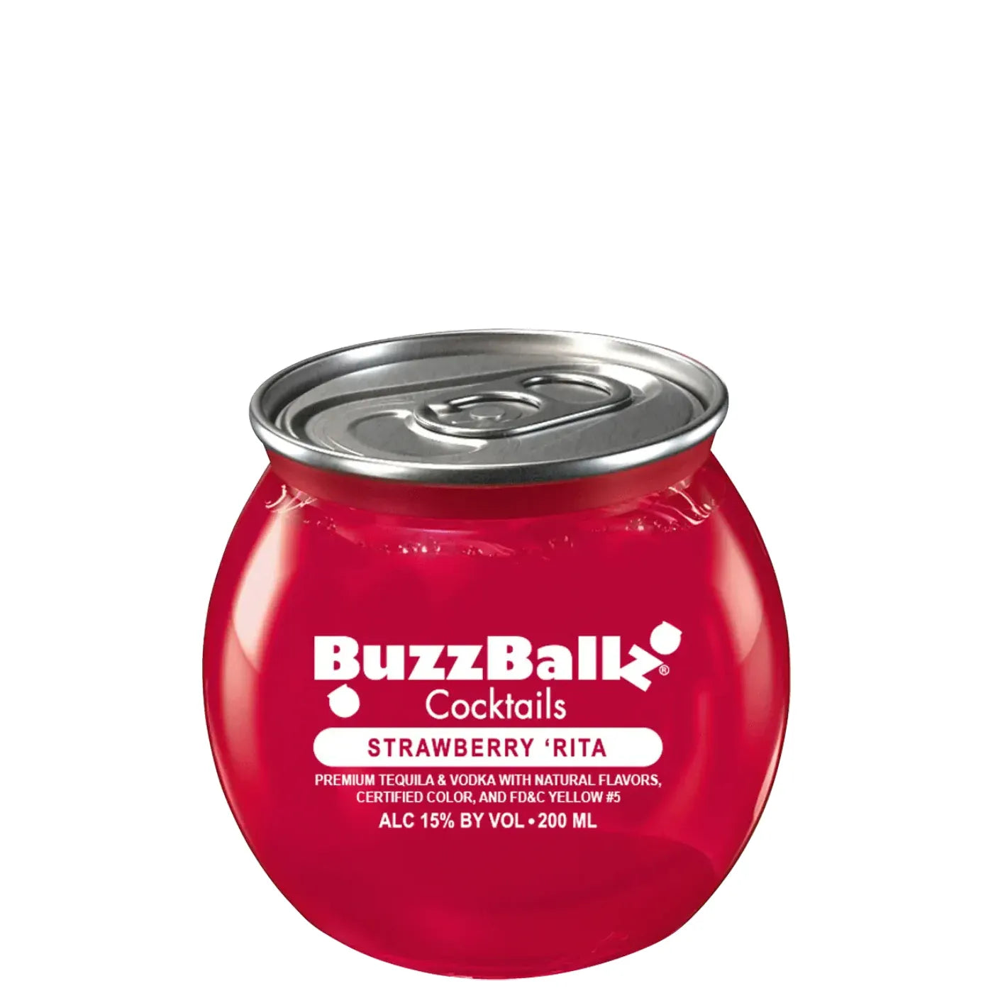 BUZZBALLZ COCKTAILS STRAWBERRY RITA 200ML MIAMI LIQUOR WINE STORE