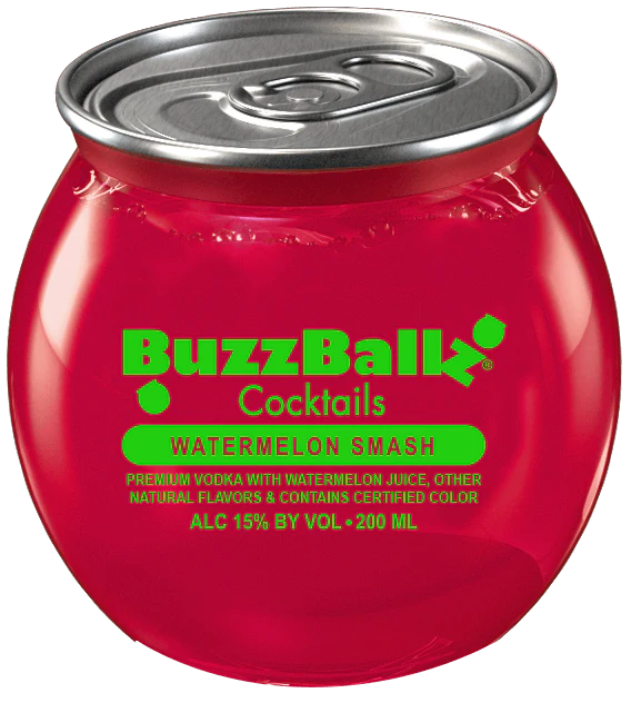 BUZZBALLZ COCKTAILS WATERMELON SMASH 200ML MIAMI LIQUOR WINE STORE