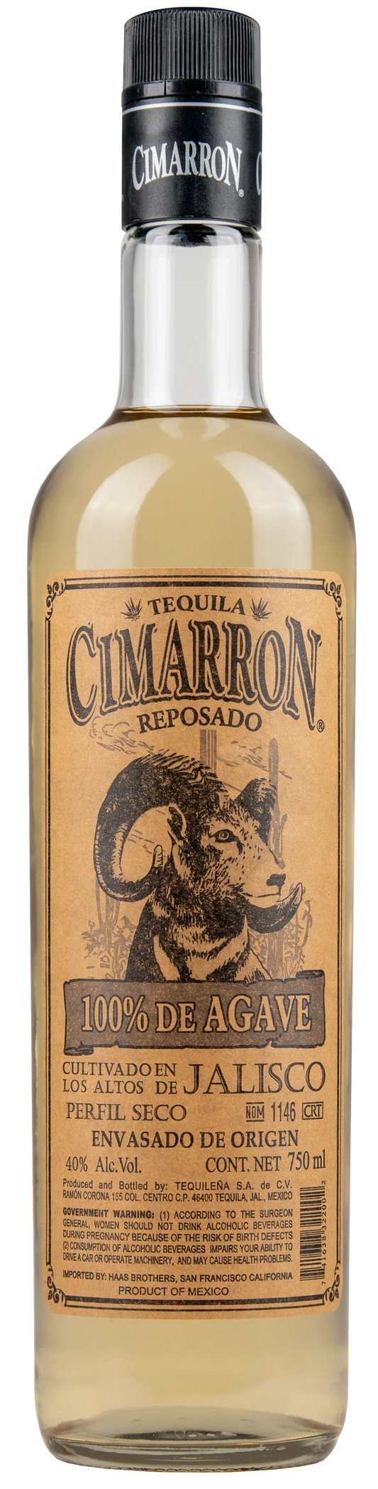 CIMARRON REPOSADO 750ML MIAMI LIQUOR WINE STORE