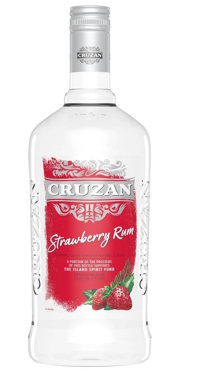 CRUZAN STRAWBERRY RUM 1.75L MIAMI LIQUOR WINE STORE