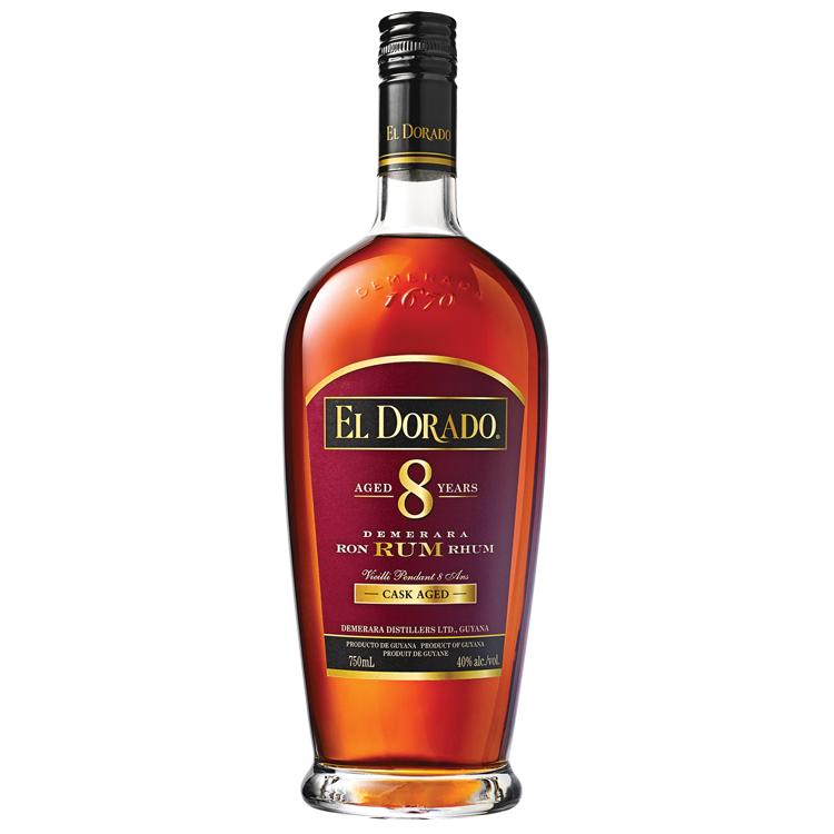 EL DORADO 8 YEARS RUM 750ML MIAMI LIQUOR WINE STORE