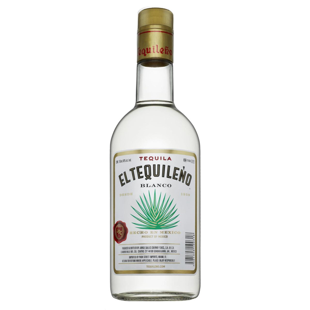 EL TEQUILENO BLANCO 750ML MIAMI LIQUOR WINE STORE