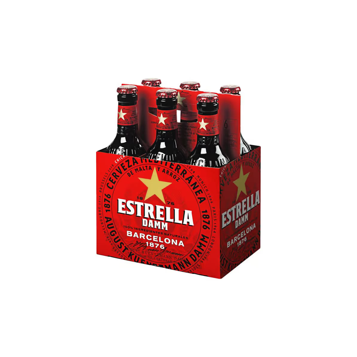 ESTRELLA DAMM 6PK BOTTLE MIAMI LIQUOR WINE STORE