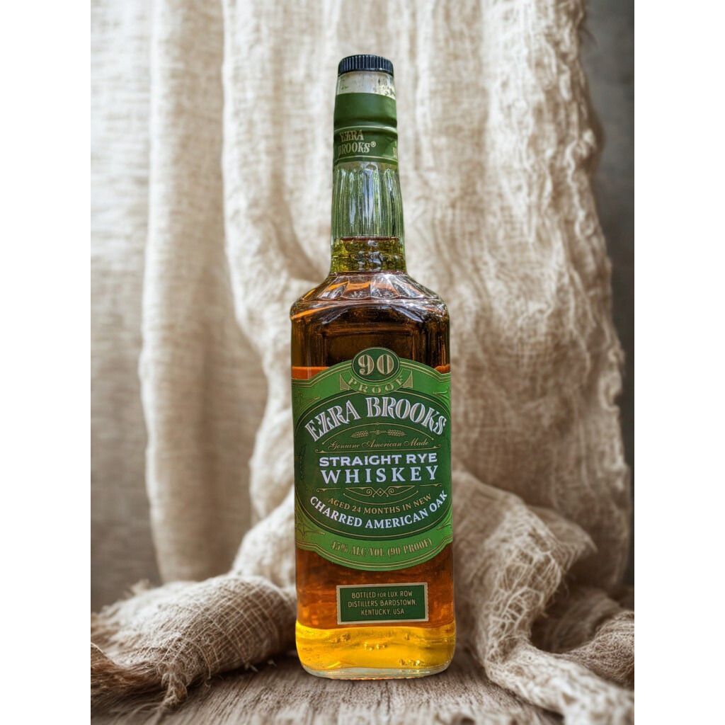 EZRA BROOKS STRAIGHT RYE BOURBON CHARRED AMERICAN OAK 750ML MIAMI LIQUOR WINE STORE