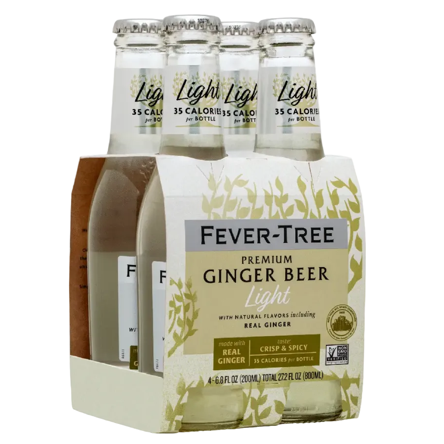 FEVER TREE LIGHT GINGER BEER 4PK MIAMI LIQUOR WINE STORE