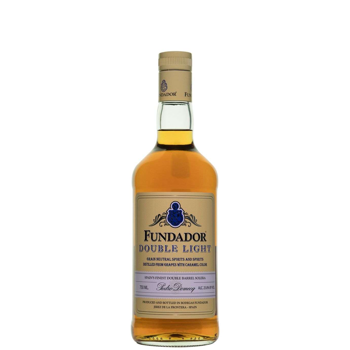 FUNDADOR DOUBLE LIGHT BRANDY 750ML MIAMI LIQUOR WINE STORE