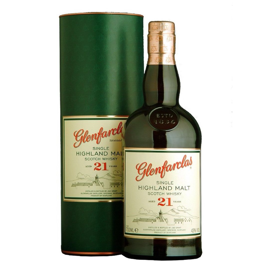 GLENFARCLAS 21 YEARS SINGLE MALT SCOTCH WHISKEY 750ML MIAMI LIQUOR WINE STORE