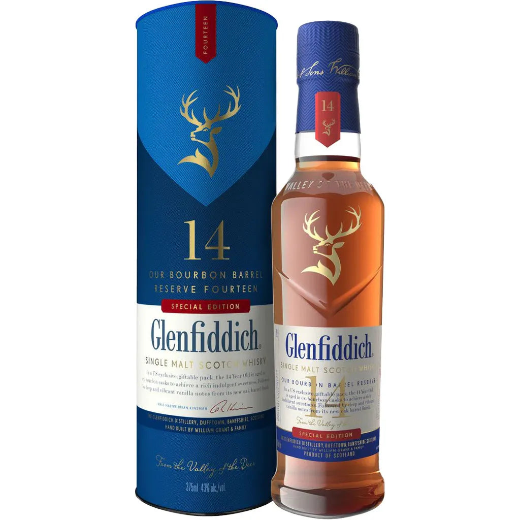 GLENFIDDICH 14 YEARS OLD 375ML MIAMI LIQUOR WINE STORE