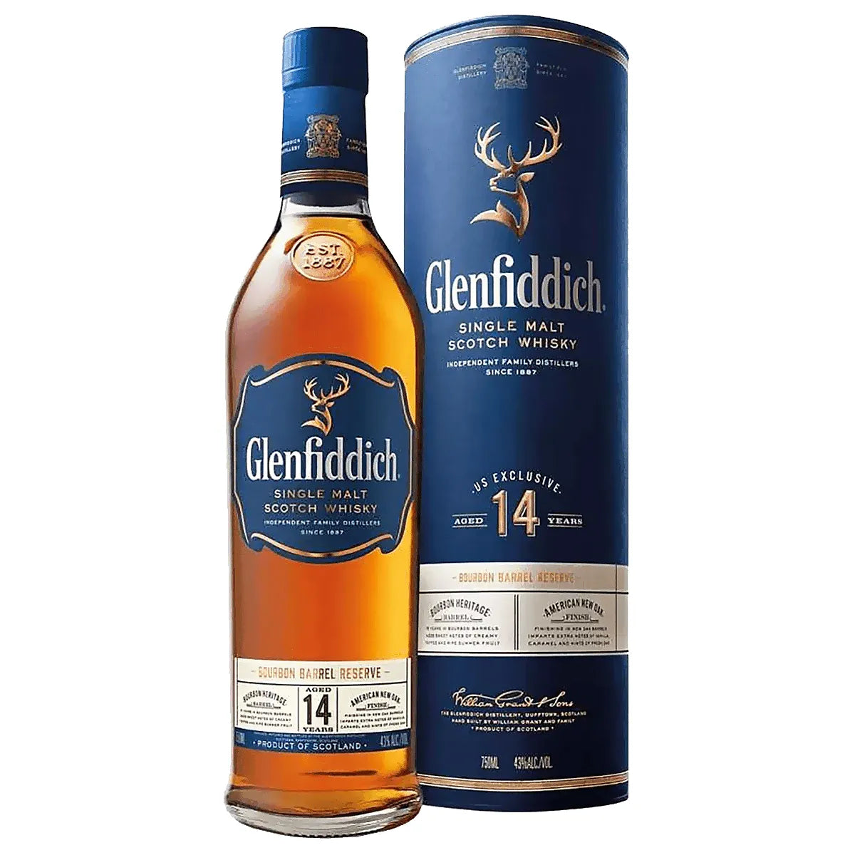 GLENFIDDICH 14 YEARS OLD 750ML MIAMI LIQUOR WINE STORE