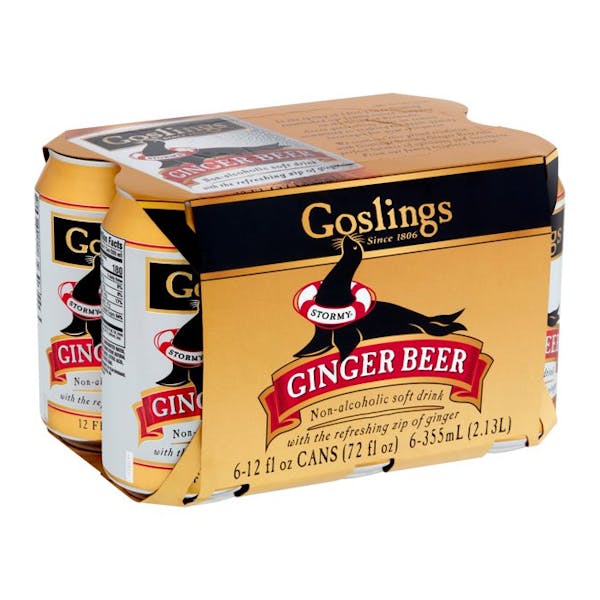 GOSLING'S GINGER BEER 6 PACK CAN 12OZ MIAMI LIQUOR WINE STORE