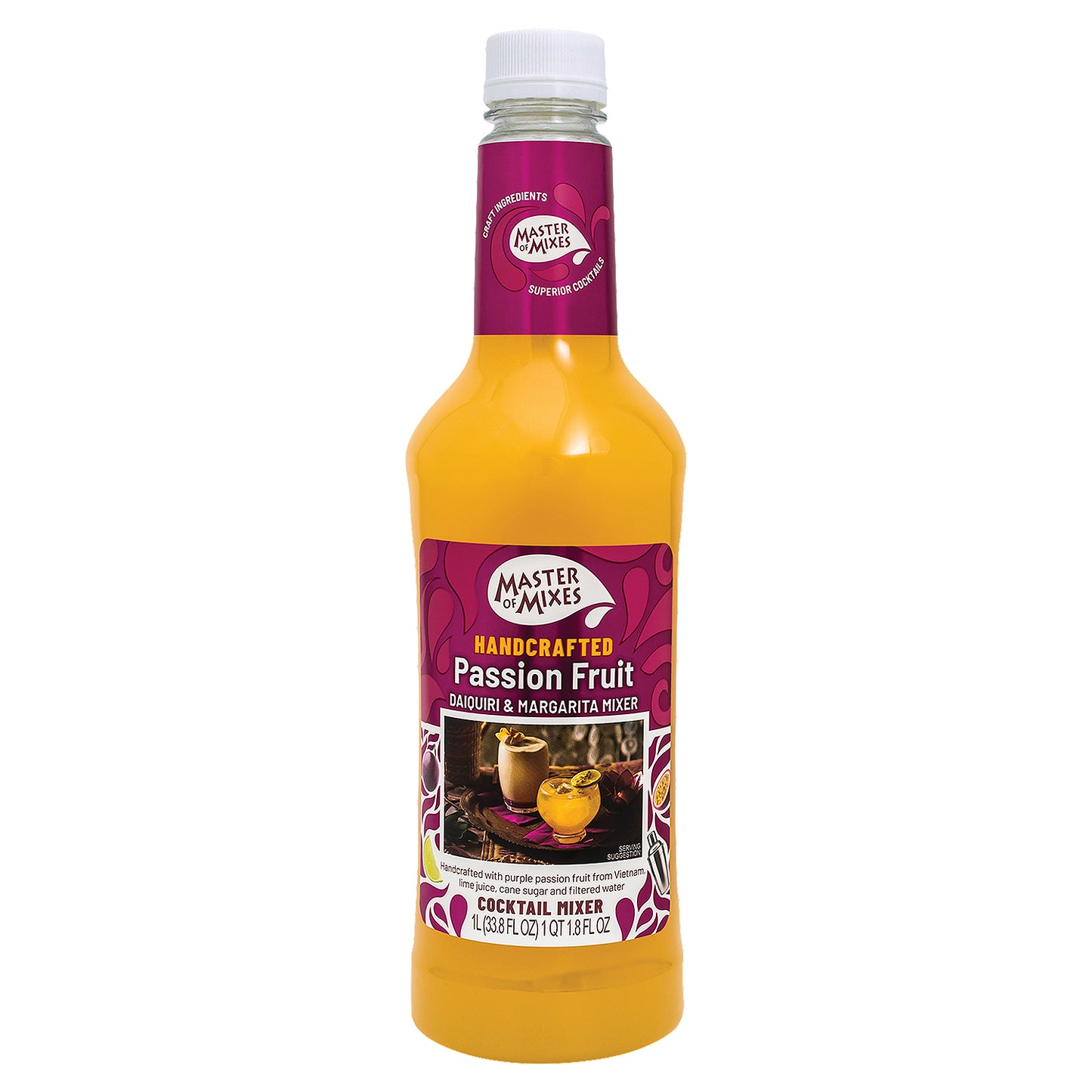 HANDCRAFTED PASSION FRUIT DAIQUIRI & MARGARITA MIXER 1L MIAMI LIQUOR WINE STORE