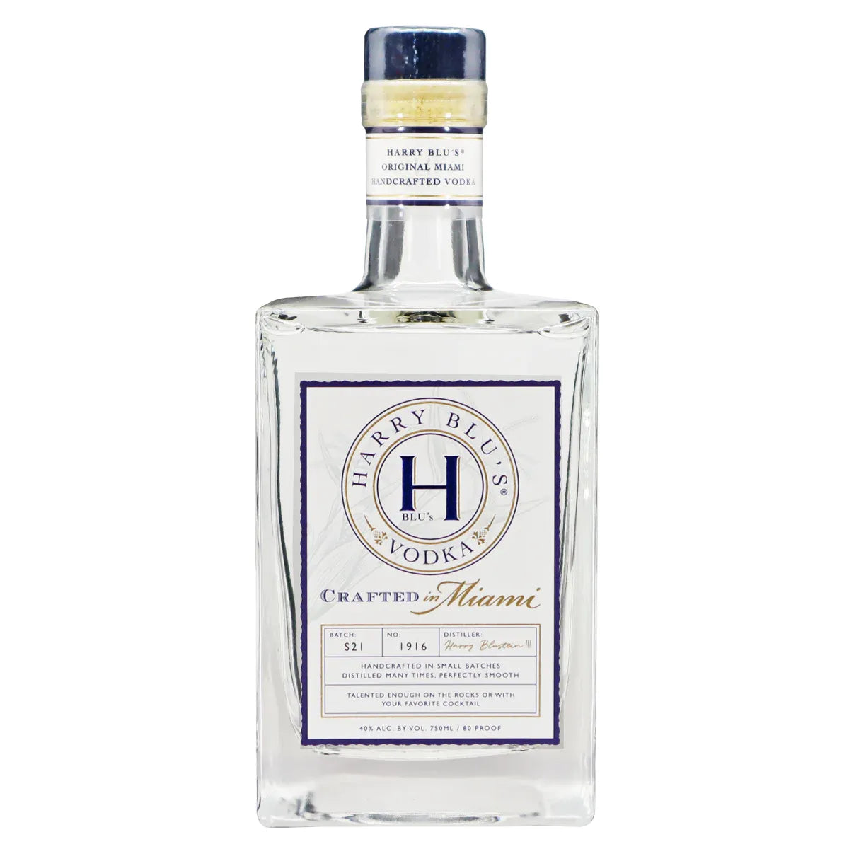 HARRY BLU'S VODKA 750ML MIAMI LIQUOR WINE STORE