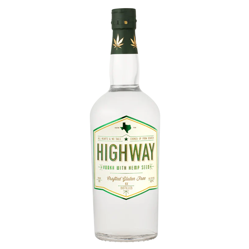 HIGHWAY VODKA WITH HEMP SEED 750ML MIAMI LIQUOR WINE STORE