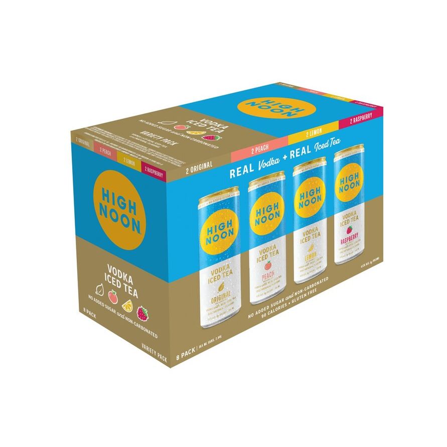 HIGH NOON 8PK VODKA ICE TEA VARIETY MIAMI LIQUOR WINE STORE