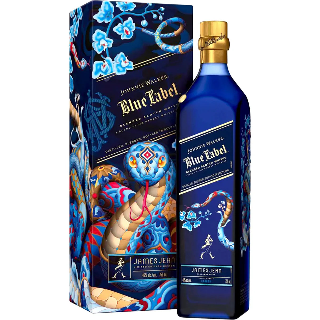 JOHNNIE WALKER BLUE LABEL JAMES JEAN 750ML MIAMI LIQUOR WINE STORE