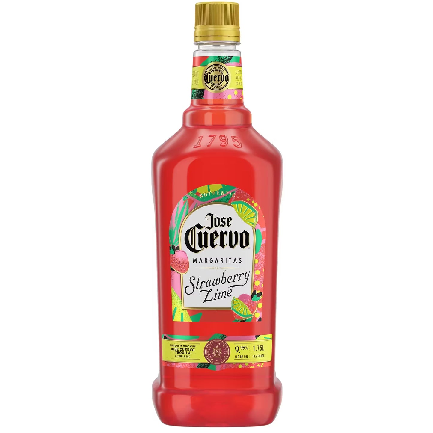 JOSE CUERVO AUTHENTIC STRAWBERRY LIME MARGARITA 1.75L MIAMI LIQUOR WINE STORE