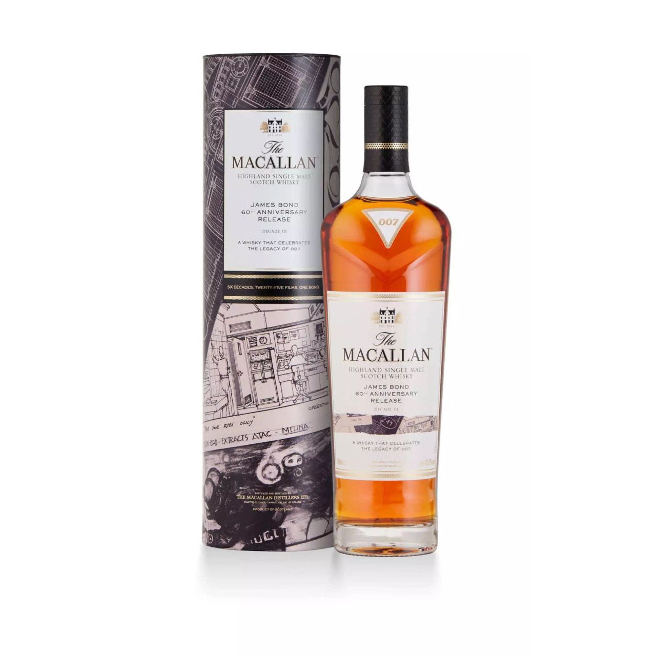 MACALLAN JAMES BOND 60TH ANNIVERSARY DECADE III 700ML MIAMI LIQUOR WINE STORE
