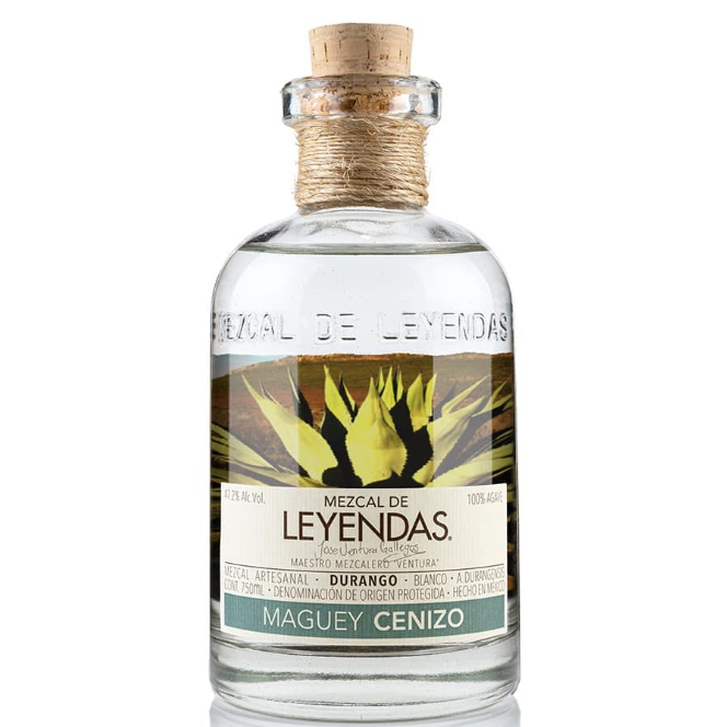 MEZCAL DE LEYENDAS MAGUEY CENIZO 750ML MIAMI LIQUOR WINE STORE