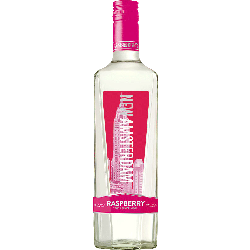 NEW AMSTERDAM RASPBERRY 750ML MIAMI LIQUOR WINE STORE