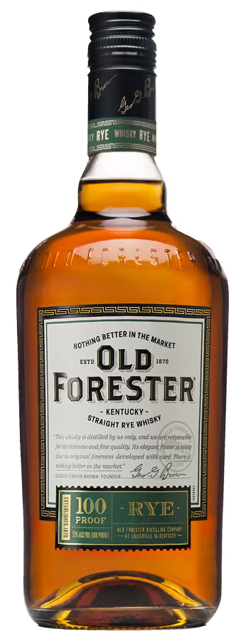 OLD FORESTER 100 RYE 750ML MIAMI LIQUOR WINE STORE