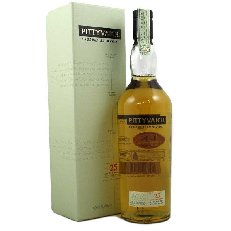 PITTYVAICH SINGLE MALT 25 YRS LIMITED EDITION 750ML MIAMI LIQUOR WINE STORE