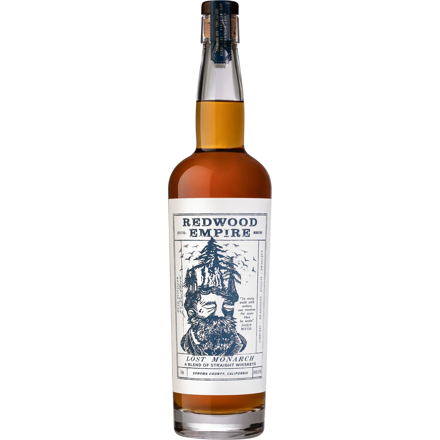 REDWOOD EMPIRE LOST MONARCH A BLEND OF STRAIGHT WHISKEY 750ML MIAMI LIQUOR WINE STORE