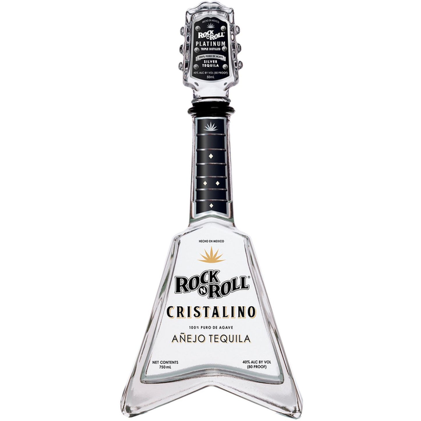 ROCK N ROLL CRISTALINO ANEJO TEQUILA 750ML