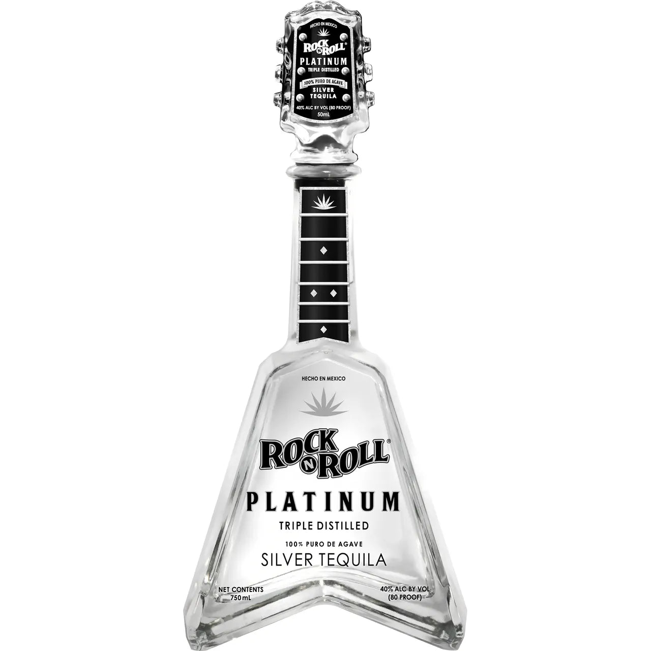 ROCK N ROLL TEQUILA SILVER PLATINUM 750ML MIAMI LIQUOR WINE STORE