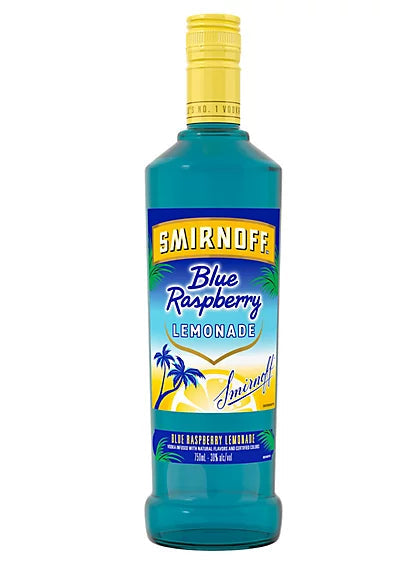 SMIRNOFF BLUE RASPBERRY 750ML MIAMI LIQUOR WINE STORE