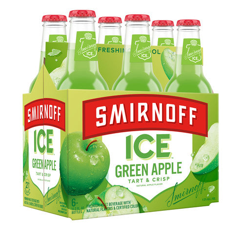 SMIRNOFF ICE 6PK GREEN APPLE MIAMI LIQUOR WINE STORE