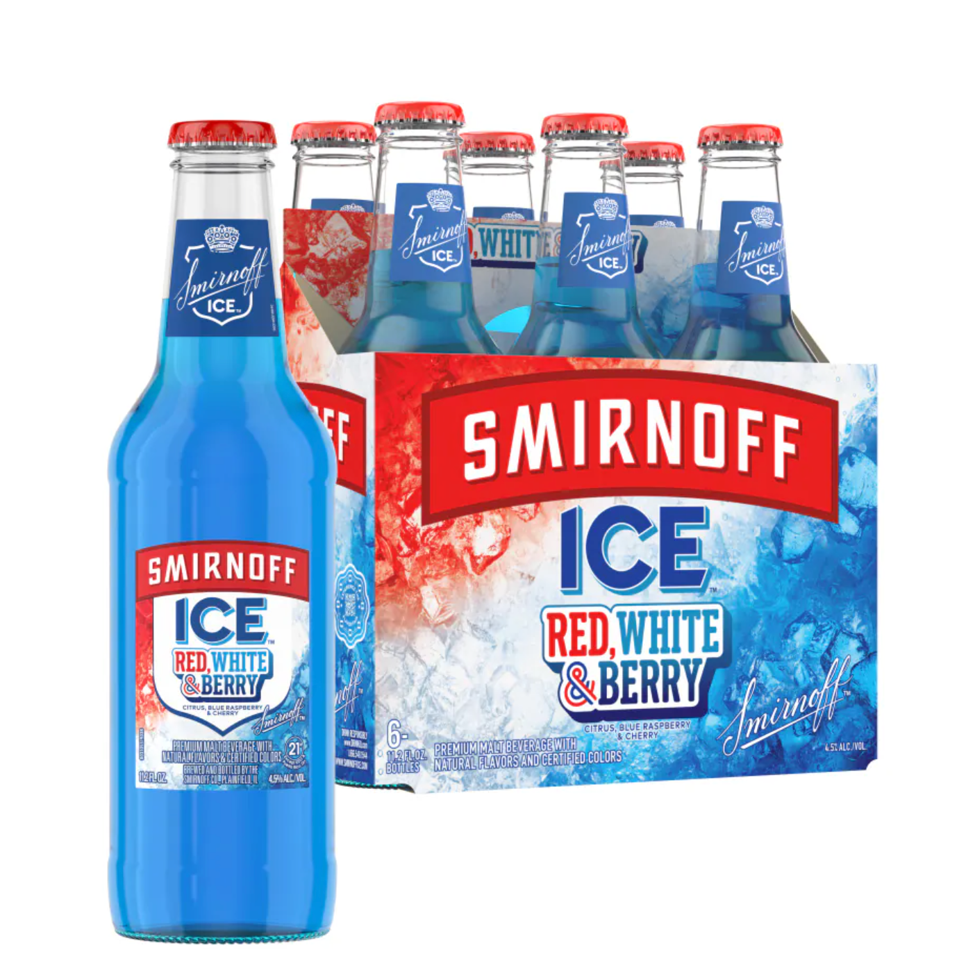 SMIRNOFF ICE RED, WHITE & BERRY 6PK 12OZ MIAMI LIQUOR WINE STORE