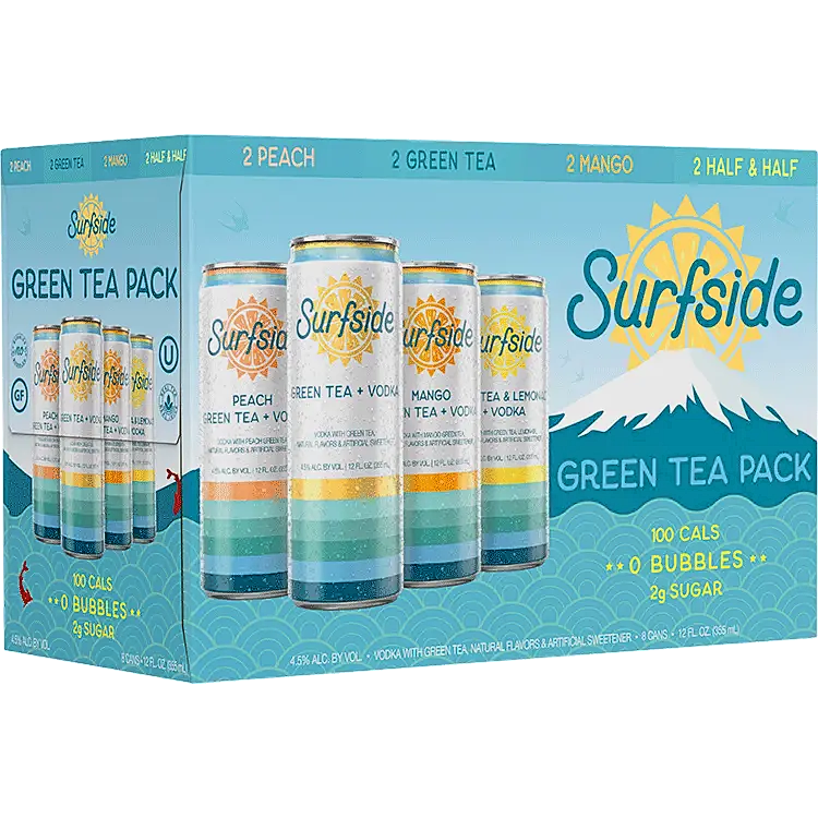 SURFSIDE 8PK GREEN TEA MIAMI LIQUOR WINE STORE