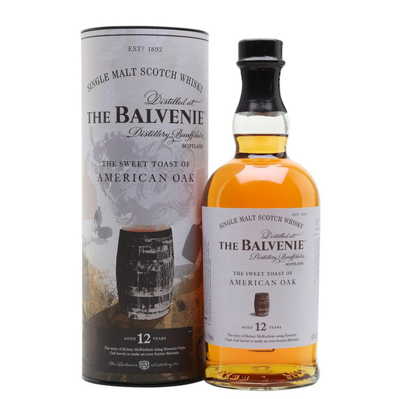 THE BALVENIE 12YRS THE SWEET TOAST OF AMERICAN OAK 750ML MIAMI LIQUOR WINE STORE