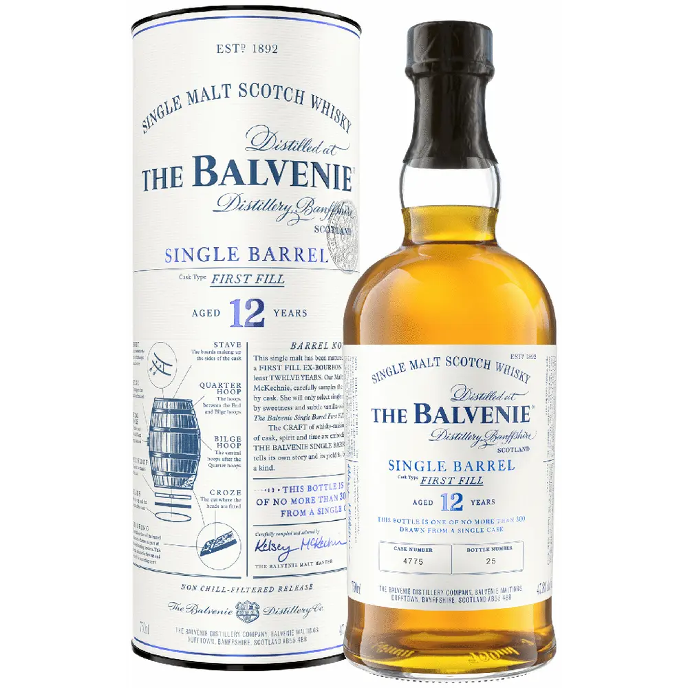 THE BALVENIE SINGLE BARREL 12 YEAR OLD 750ML MIAMI LIQUOR WINE STORE
