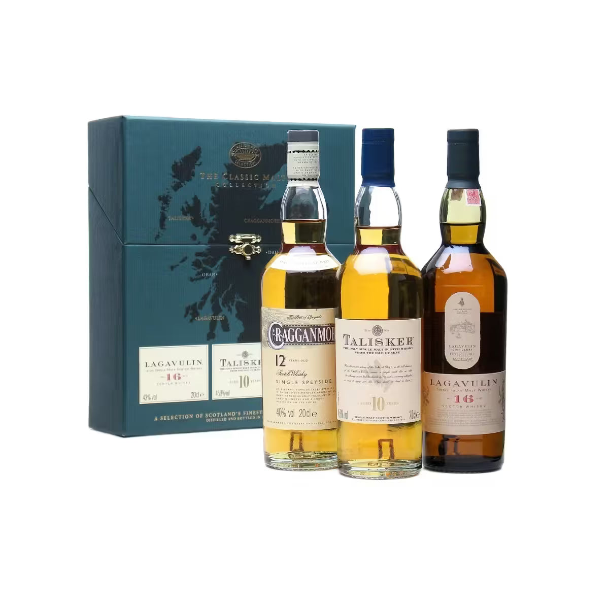 THE CLASSIC MALT COLLECTION TAL 10YRS, CRAG 12YRS, LAG 16YRS MIAMI LIQUOR WINE STORE