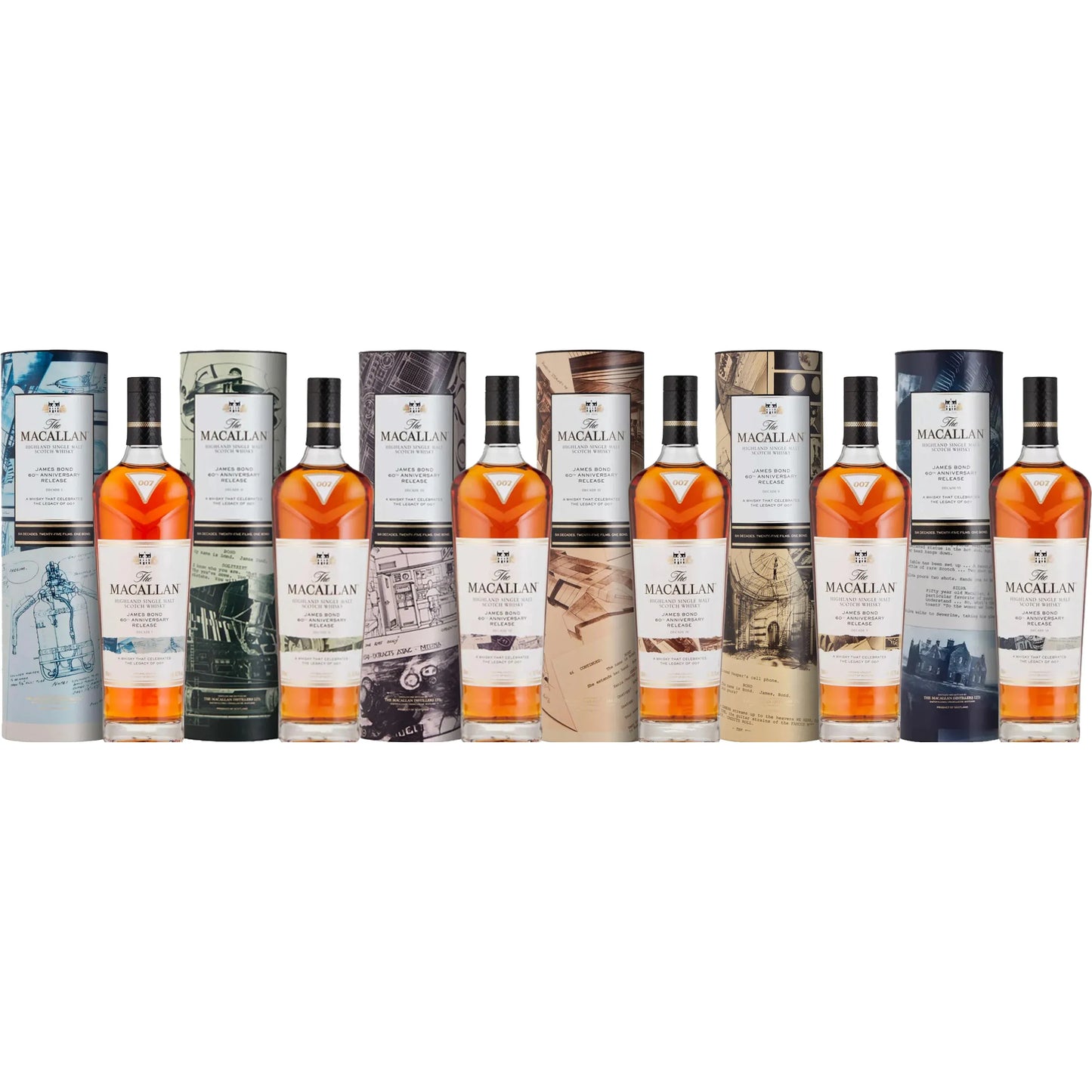 THE MACALLAN JAMES BOND COLLECTION 60TH ANNIVERSITY MIAMI LIQUOR WINE STORE