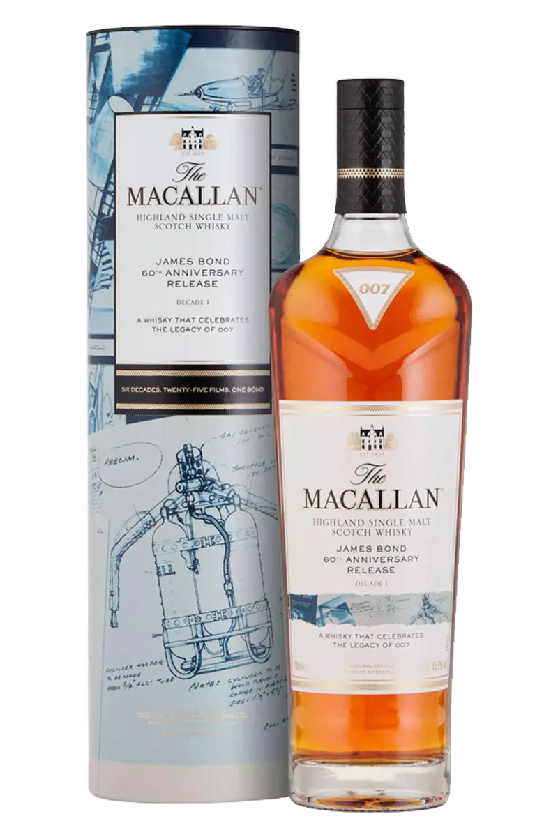 THE MACALLAN JAMES BOND DECADE I 60TH ANIVERSARY 750ML MIAMI LIQUOR WINE STORE