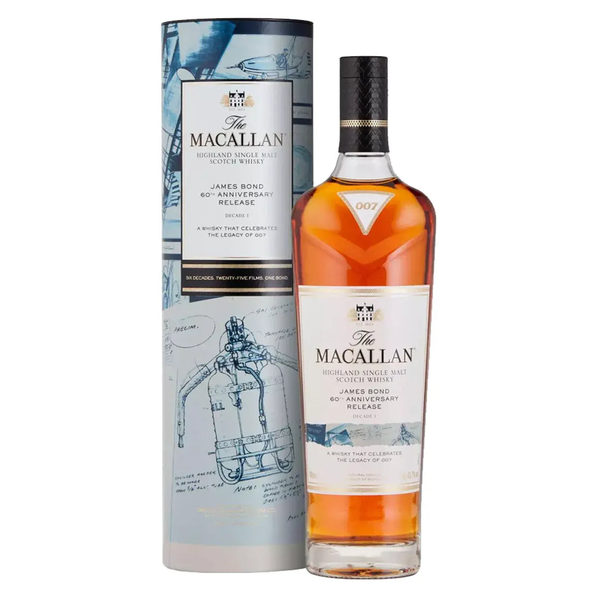 THE MACALLAN JAMES BOND DECADE I 60TH ANIVERSARY 750ML MIAMI LIQUOR WINE STORE