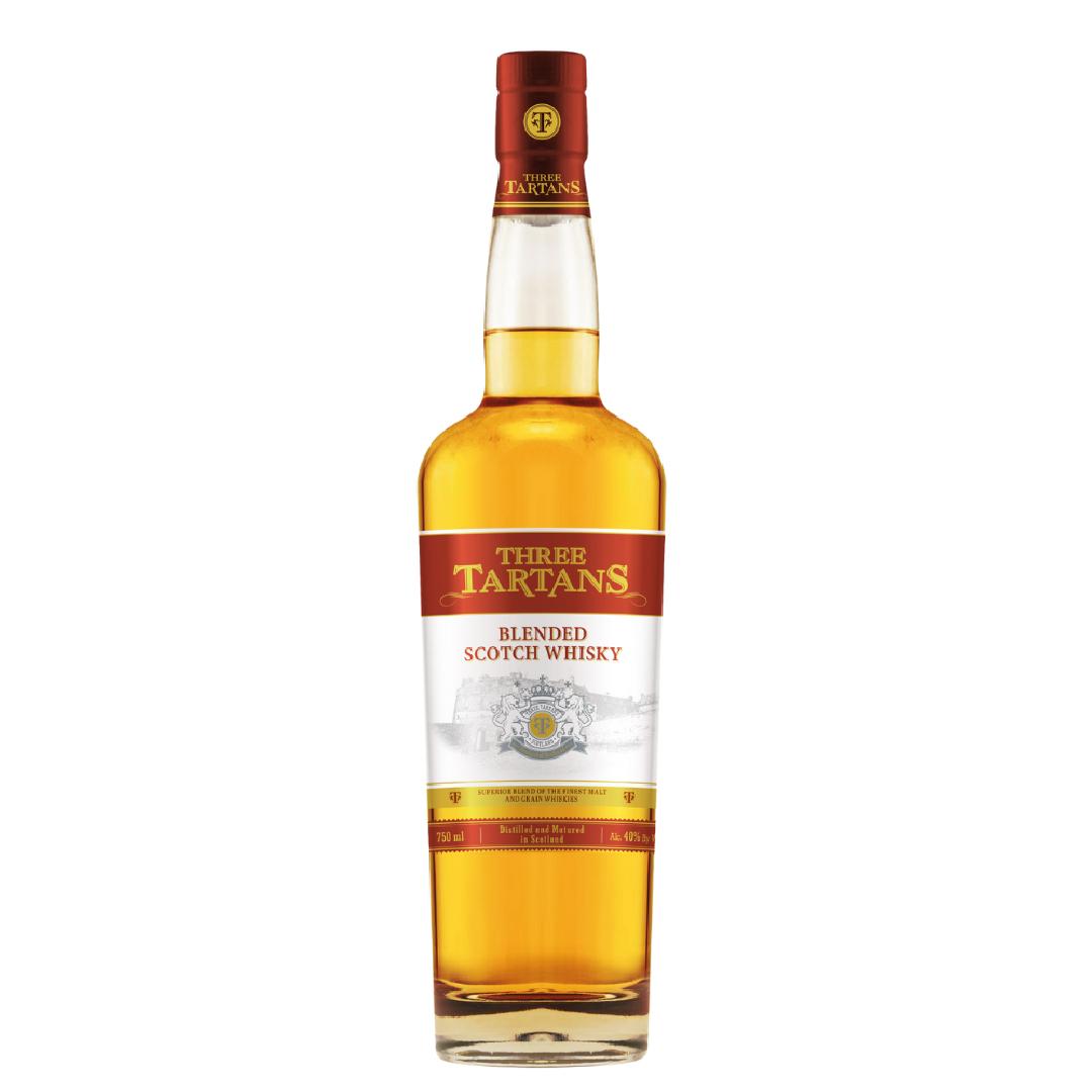 THREE TARTANS BLENDED SCOTCH 750ML MIAMI LIQUOR WINE STORE
